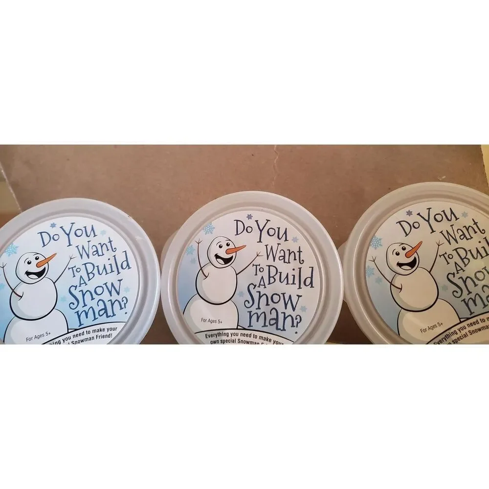 Kangaroo 3 Pack Build a Snowman Kit Snowballs Toys Outdoor Modeling Clay Craft
